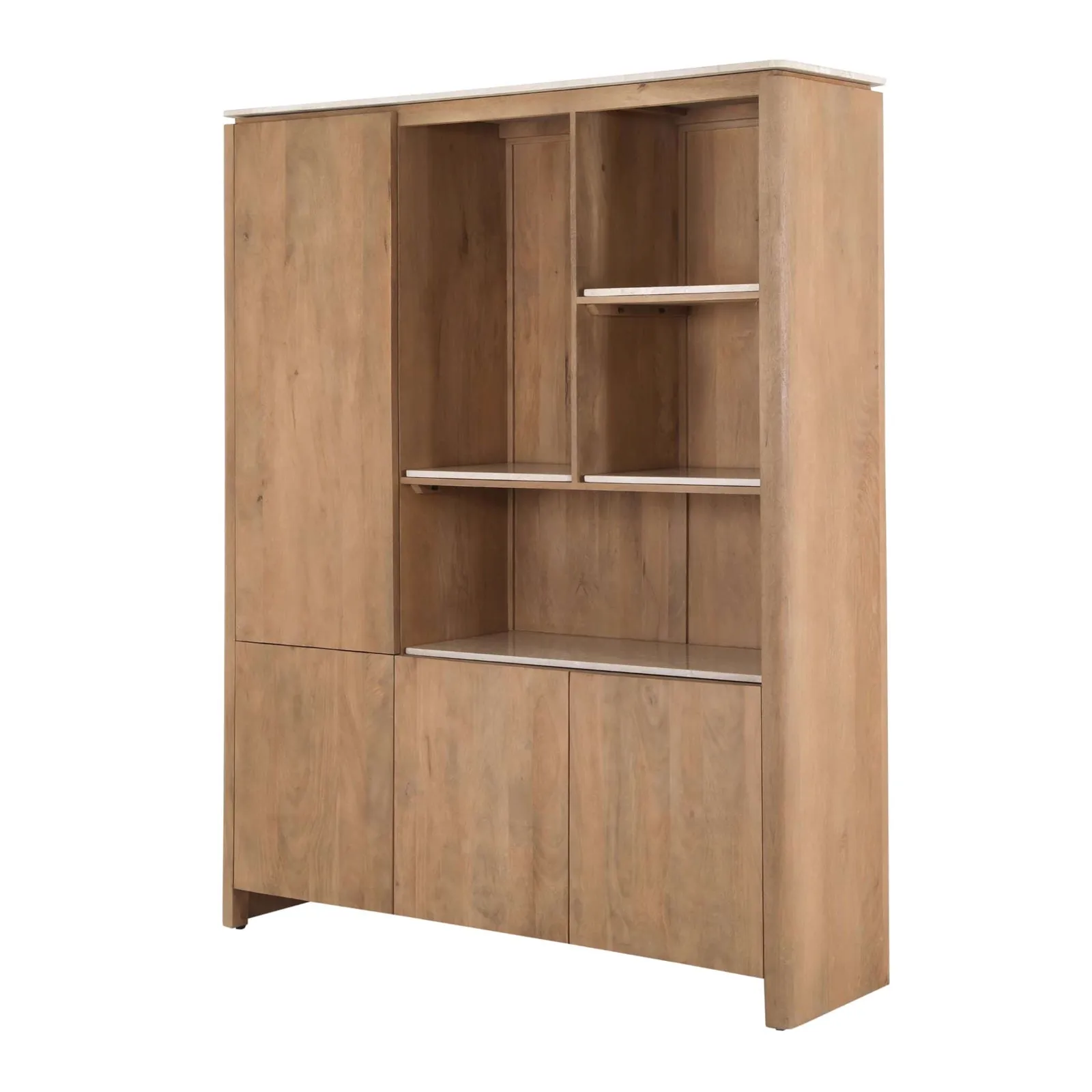 Bovenblad vakkenkast XL Dallas Beige Marmer - Starfurn