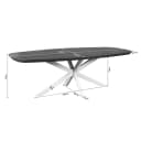 Deens ovale eettafel Madison Bruin Poot Zwart Mangohout 240 cm - Starfurn