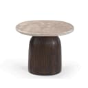 Bijzettafel Noel Bruin Marmer 60 cm - Starfurn