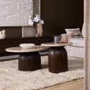 Salontafel Noel Bruin Marmer 90 cm - Starfurn