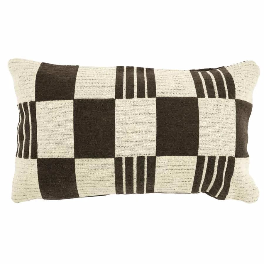 Kussen Twist 35x55 cm - bruin - By-Boo