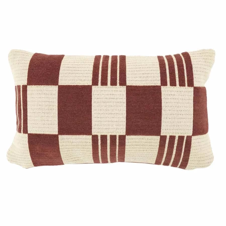 Kussen Twist 35x55 cm - burgundy - By-Boo