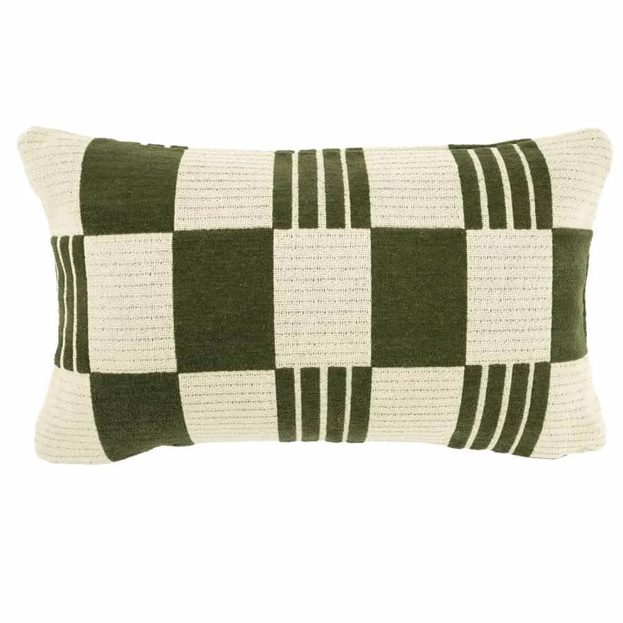Kussen Twist 35x55 cm - groen - By-Boo