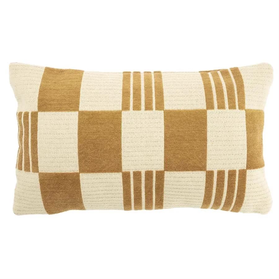 Kussen Twist 35x55 cm - mustard - By-Boo