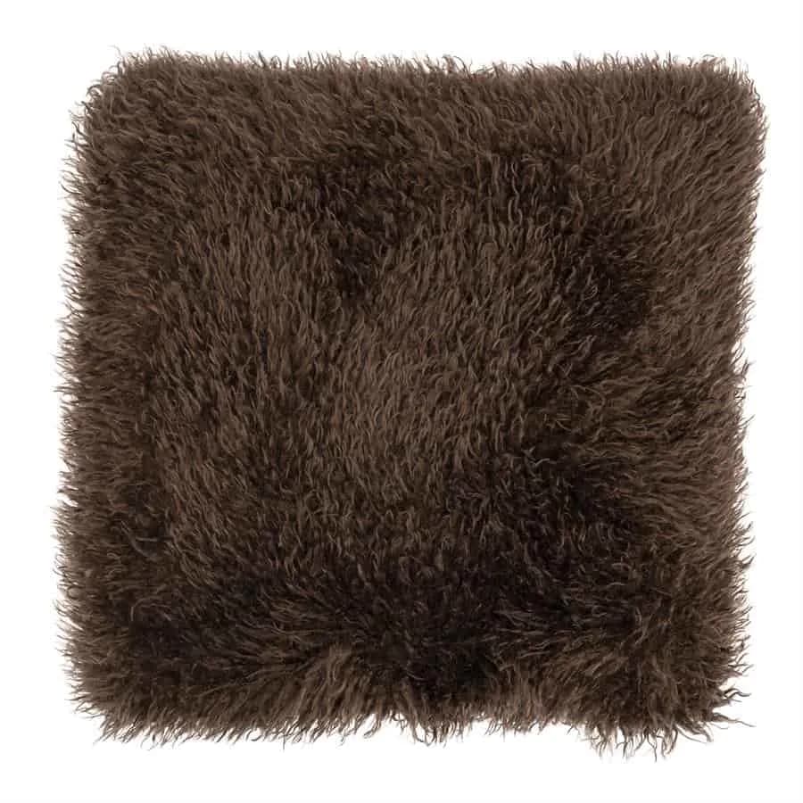 Kussen Doodly 50x50 cm - dark brown - By-Boo
