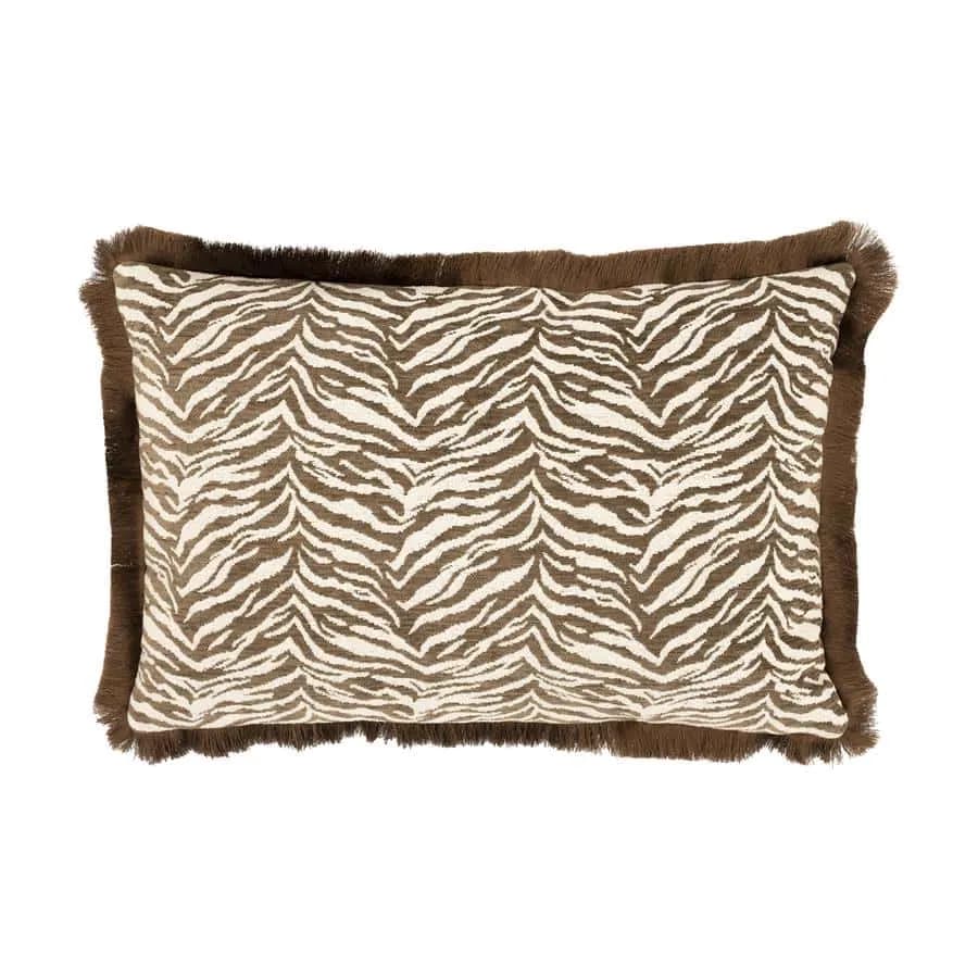Kussen Tigra 40x60 cm - bruin - By-Boo