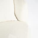 Fauteuil Louis met kussen - beige Spark - Eleonora