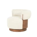 Fauteuil Nila bruin - beige Vanu - Eleonora