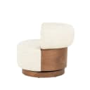 Fauteuil Nila bruin - beige Vanu - Eleonora