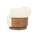 Fauteuil Nila bruin - beige Vanu - Eleonora