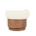 Fauteuil Nila bruin - beige Vanu - Eleonora