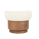 Fauteuil Nila bruin - beige Vanu - Eleonora