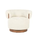 Fauteuil Nila bruin - beige Vanu - Eleonora