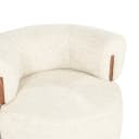 Fauteuil Nila bruin - beige Vanu - Eleonora