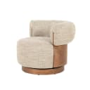 Fauteuil Nila bruin - taupe Vanu - Eleonora