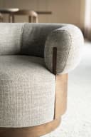 Fauteuil Nila bruin - taupe Vanu - Eleonora