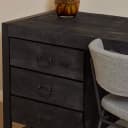 Bureau Boaz Zwart Mangohout 145 cm - Starfurn