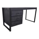 Bureau Boaz Zwart Mangohout 145 cm - Starfurn