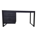Bureau Boaz Zwart Mangohout 145 cm - Starfurn