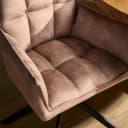 Eetkamerstoel Dani Beige Velvet Draaibaar - Starfurn
