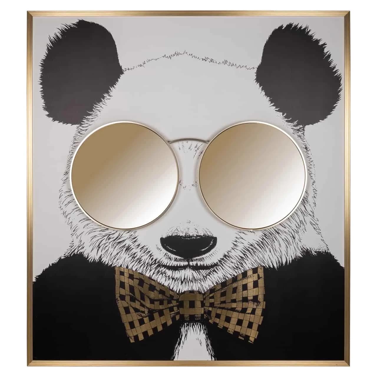 Wall art Panda black/gold - Richmond Interiors