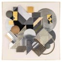 Wall art 3D Block black/gold - Richmond Interiors