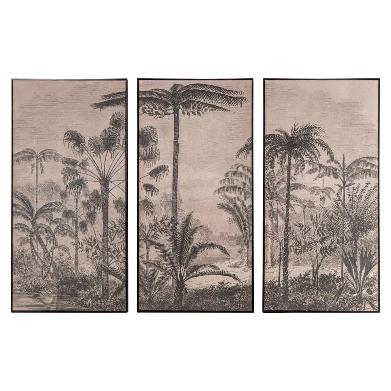 Wanddecoratie Rhapsody bruin (Set van 3) - Richmond Interiors