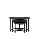 Salontafel Rylee Zwart Set van 3 - Benoa