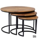 Rylee Salontafel 2 cm top Set van 3 - Benoa