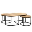 Salontafel Rond en Ovaal Set van 3 - Benoa