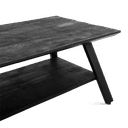 Salontafel Berlin Zwart met Vak - Benoa
