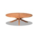 Tuintafel ovaal Teak met houten kruisonderstel 220 cm - Benoa
