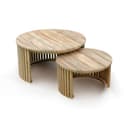 Tuin Bijzettafel Negara Teak Set Van 2 - Benoa
