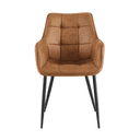 Eetkamerstoel Lucille Arm CEP 01 Cognac - Benoa