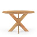 Eettafel Deens Ovaal Runa met Houten Onderstel - Benoa