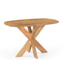 Eettafel Deens Ovaal Runa met Houten Onderstel - Benoa