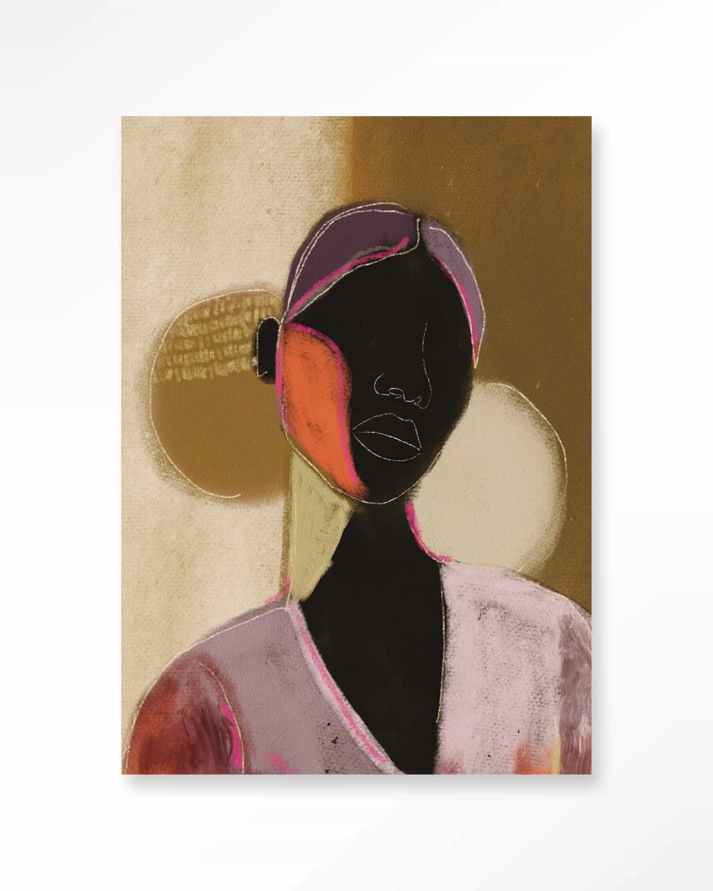 Wandkleed Silhouette Lady 1 - Urban Cotton