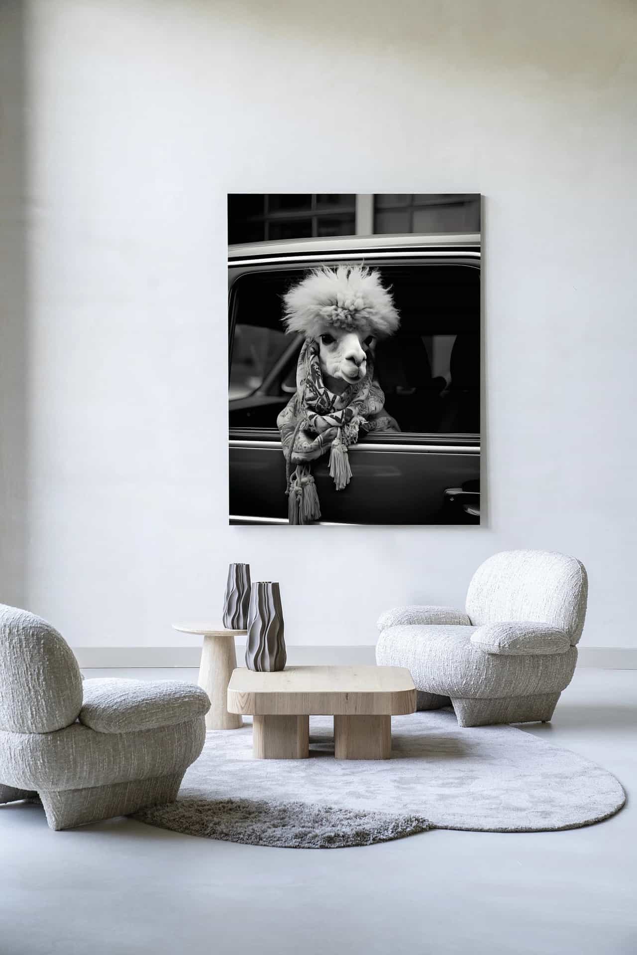 Wandkleed Alpaca In Taxi - Urban Cotton