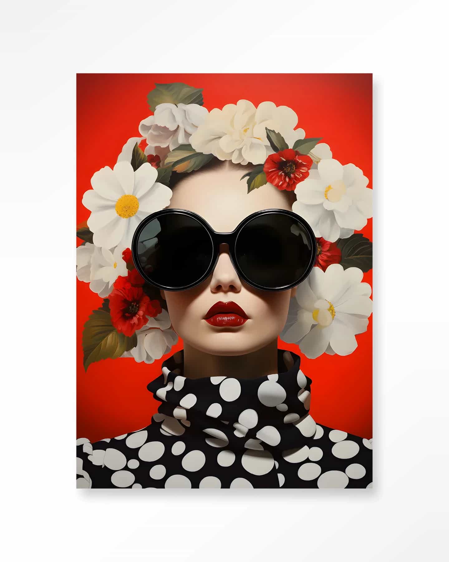 Wandkleed Red Flower - Urban Cotton