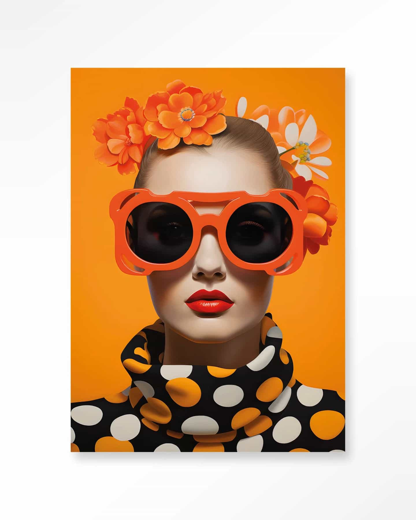Wandkleed Orange Flower - Urban Cotton