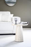 Bijzettafel Aime 45x45 Travertin - Eleonora