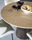 Eettafel Aikin 130x77 cm Travertin - Eleonora