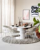 Eettafel Elin rond 130x76 - Eleonora