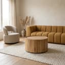 Salontafel Zayn 60x35 naturel Acaciahout - Eleonora