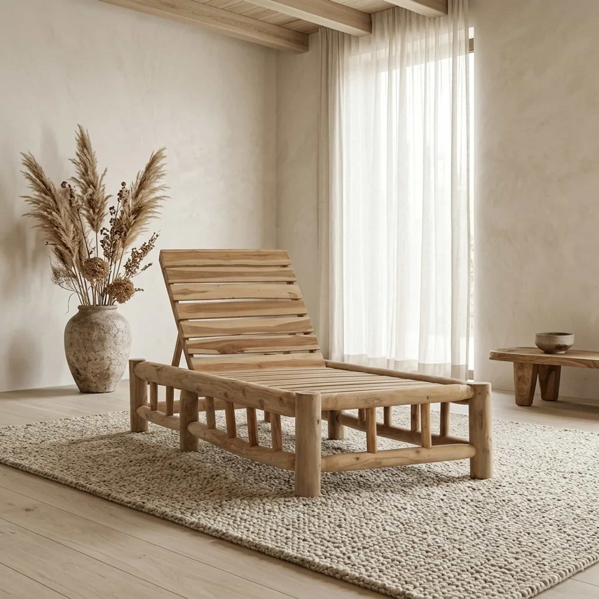Ligstoel Barney Teak - Benoa
