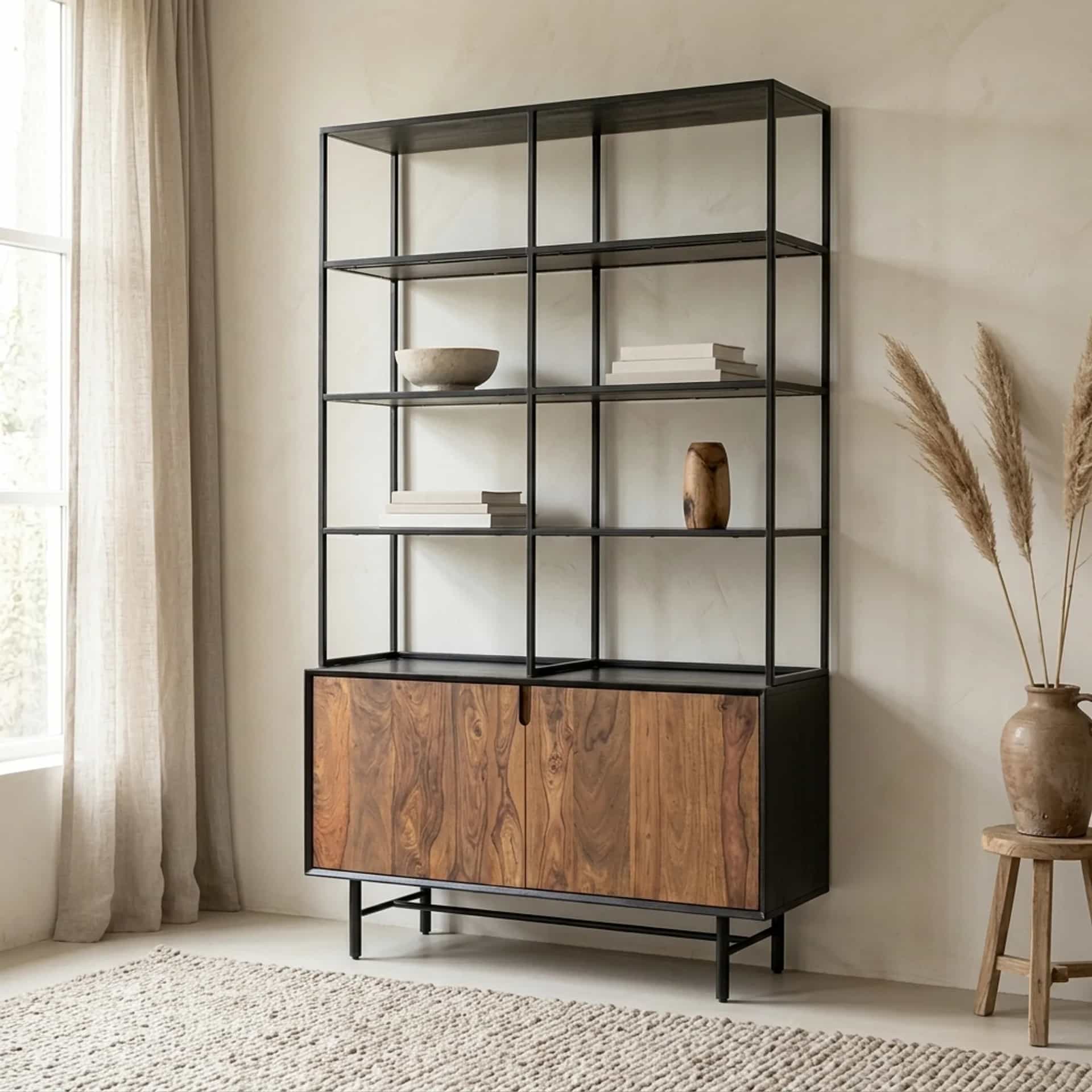 Taviano Boekenkast bruin 110 cm - Tower Living