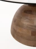 Christian salontafel Ø78, H42, Mango Matt Walnut, Smoke glass - My Sons