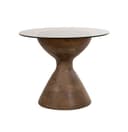 Yves bijzettafel Ø57, H47, Mango Matt Walnut, Smoke glass - My Sons