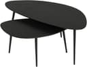 Salontafel, set van 2, organisch, Black - My Sons