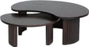Firenze salontafel 125, boon vorm, Mango Brown Walnut - My Sons
